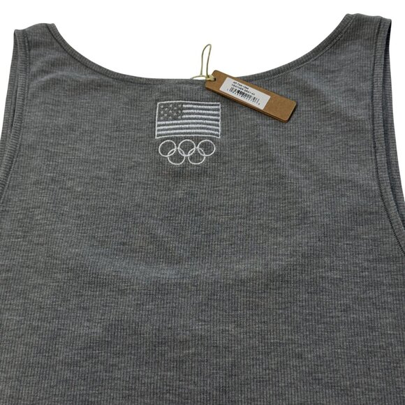 SKIMS Soft Lounge Tank Top + Boxer Short Set Team USA Heather Gray 4X - Picture 5 of 12